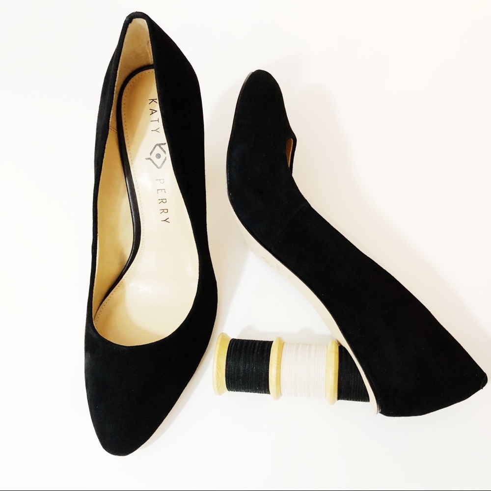 Katy Perry The Tashia Black Spool Pump Size 9